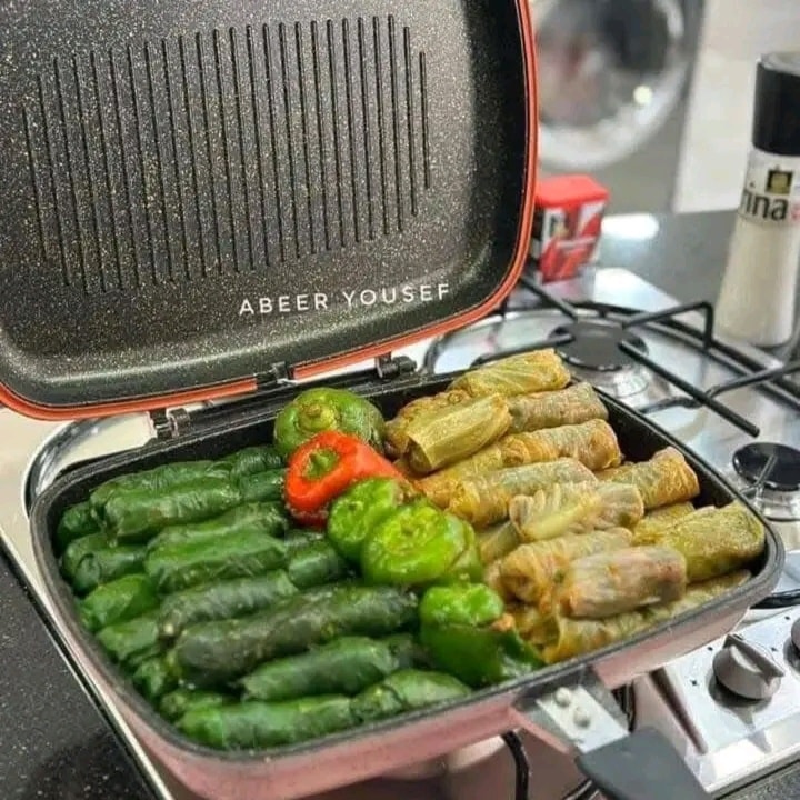 Poêle double face en granit 